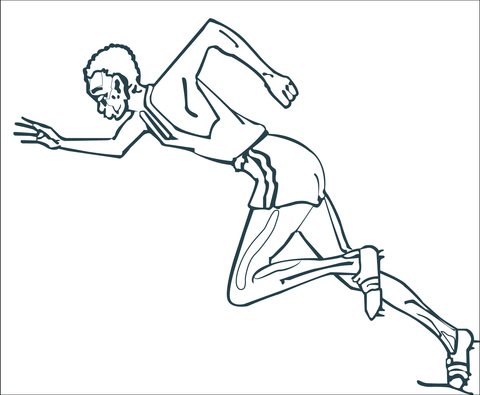 Runner  Coloring Page